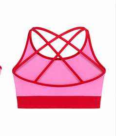 Crop Top - Pink & Red